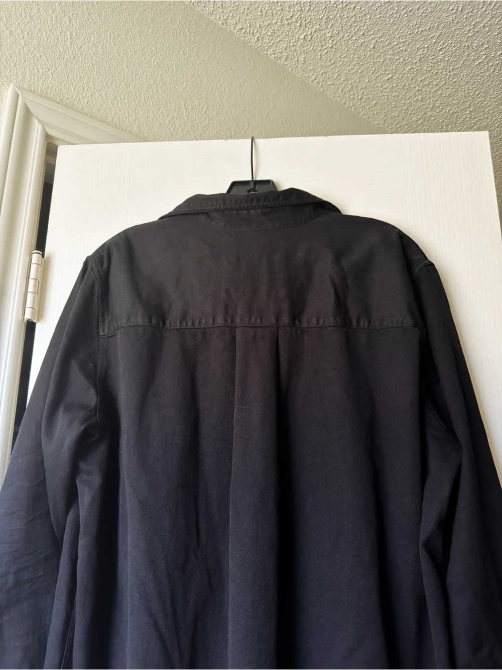 Frank & Eileen Rory Maxi Shirt Dress Famous Denim Black Large EUC - Picture 7 of 8